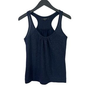 Maria Cher Navy Sparkle Racerback Tank Top Size 2/XS